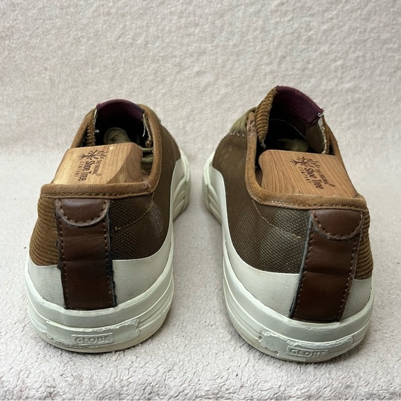 Globe Gillette Corduroy Skate Sneakers-Brown/Ivory-Men’s 9-Casual-Streetwear - Picture 3 of 11
